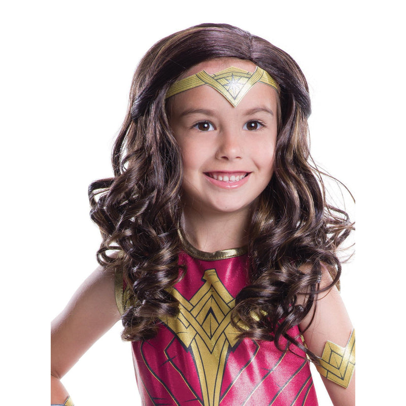 Wonder Woman Wig Child Womens Gold