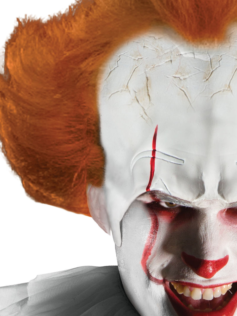 Pennywise Wig & Attached Headpiece Adult Mens White