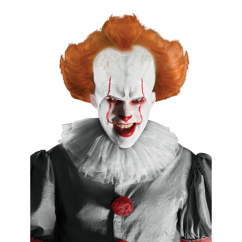 Pennywise Wig & Attached Headpiece Adult Mens White