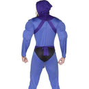 Skeletor Muscle Costume Blue Adult