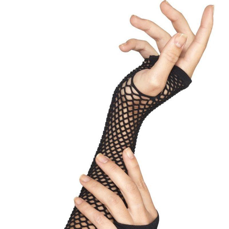 Fishnet Gloves, Long - One Size