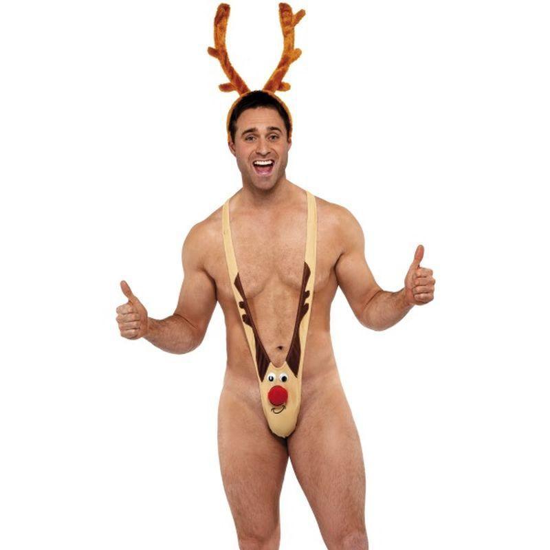 Male Fever Rudolf Kini - One Size Mens Brown/Red