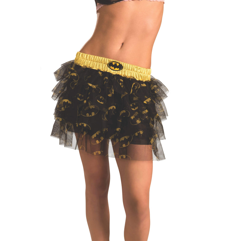 Batgirl Skirt With Sequins Adult Womens -1