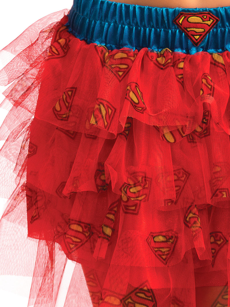 Supergirl Skirt With Sequins Adult Womens Red -2