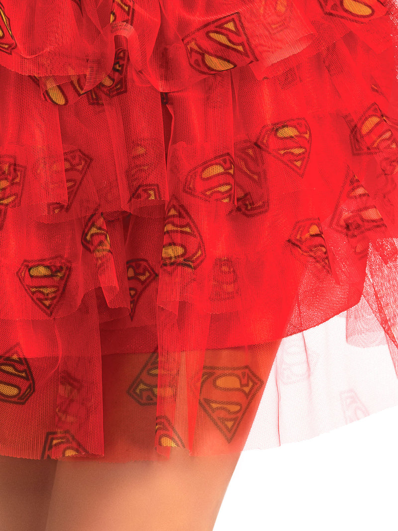 Supergirl Skirt With Sequins Adult Womens Red -3