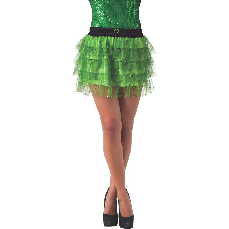 The Riddler Skirt Adult Womens Green -1