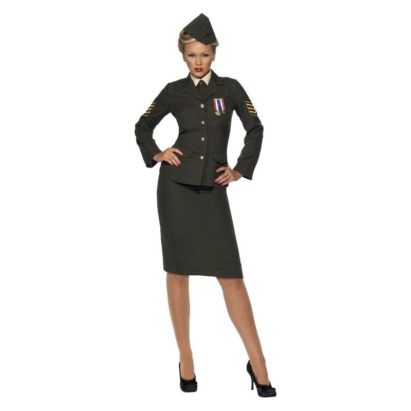 Wartime Officer Costume Adult Green