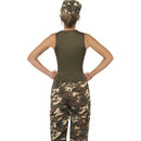 Khaki Camo Deluxe Costume Female Adult Camo Womens Green -2