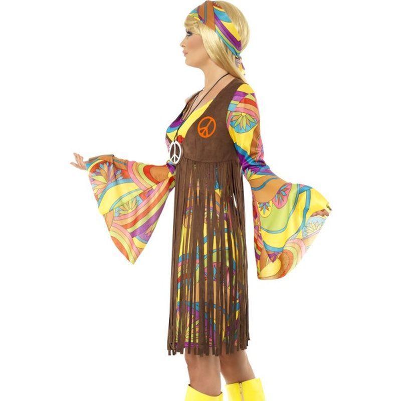 1960s Groovy Lady Adult Womens Brown