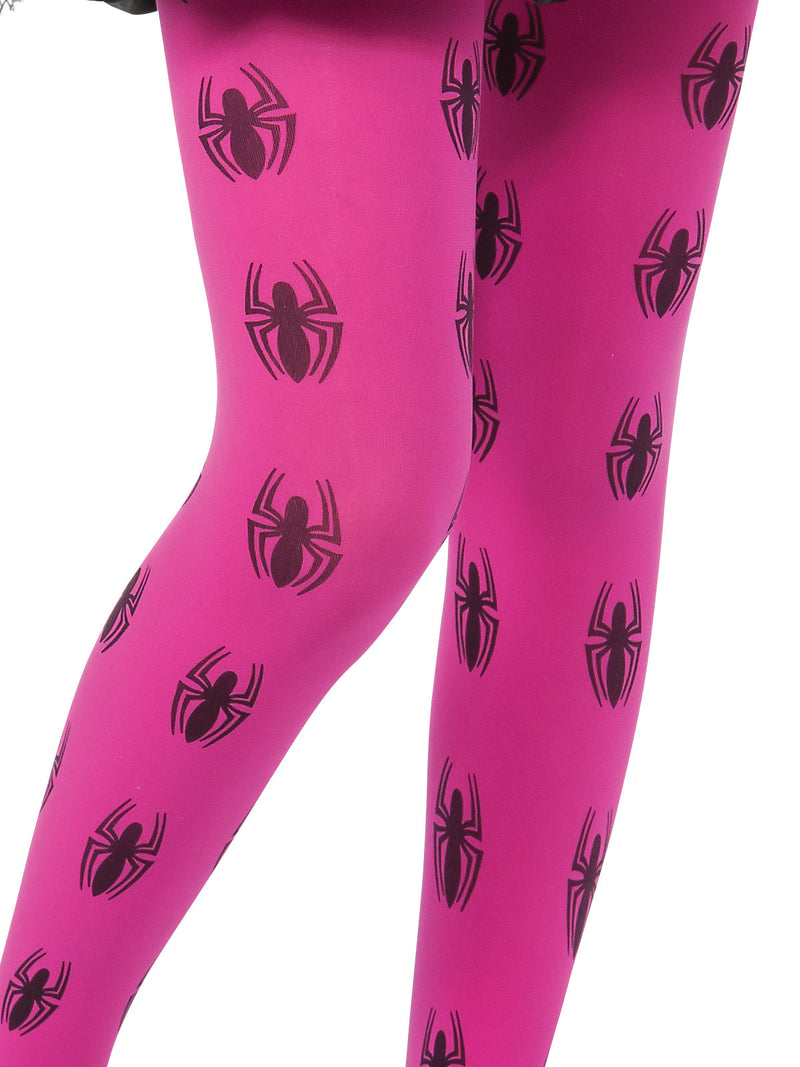 Spider Girl Pink Tights Adult Girls -2