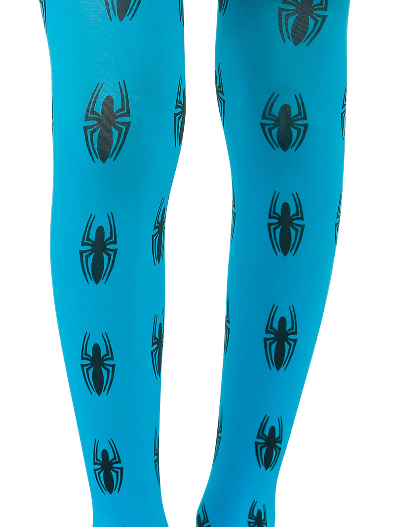 Spider Girl Tights Child Girls Blue -2