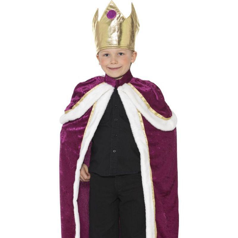Kiddy King Costume Kids Purple White Boys -1