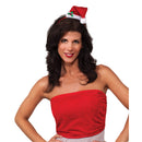 Santa Hat Mini Velour Adult Unisex Red