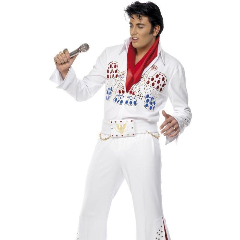 Elvis American Eagle Costume - Medium Mens White