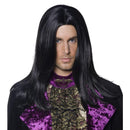 Gothic Count Wig - One Size Mens Black