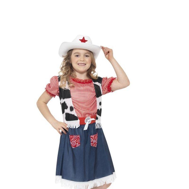Cowgirl Sweetie Costume Kids Blue Red White