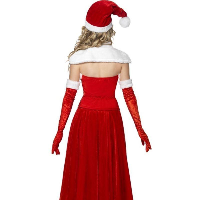 Luxury Miss Santa Costume Adult Red White Womens
