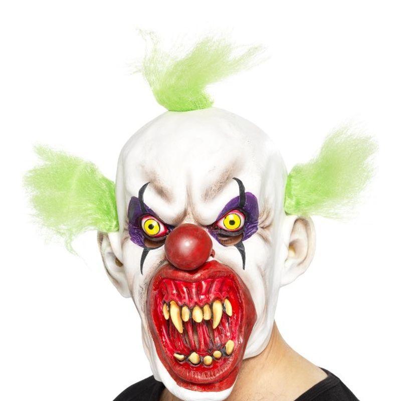 Sinister Clown Mask Adult Mens White -1