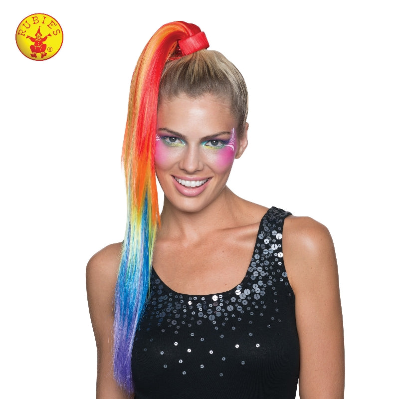 Rainbow Ponytail Adult Womens