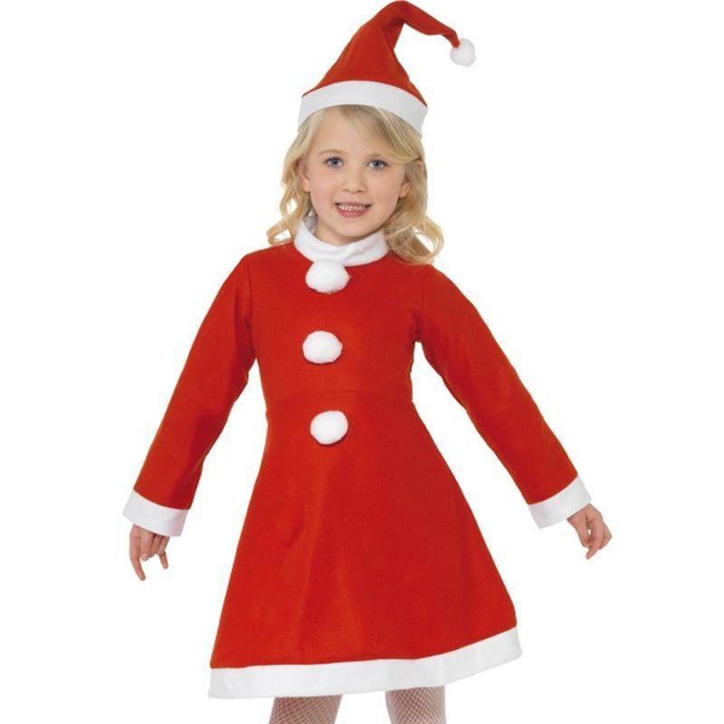 Value Santa Girl Costume - Small Age 4-6 Girls Red/White