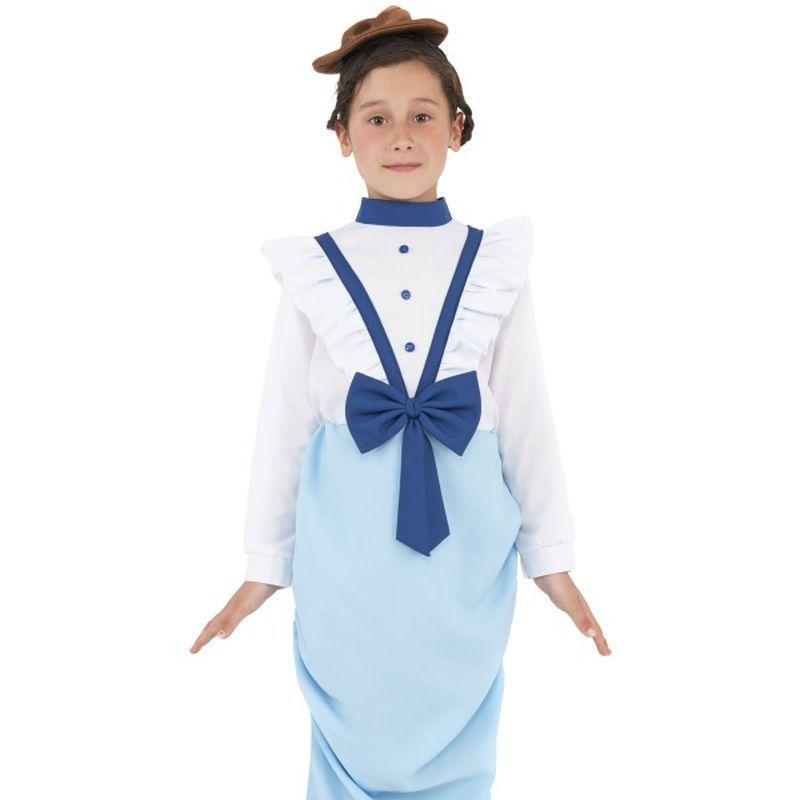 Posh Victorian Costume - Small Age 4-6 Girls Blue/White