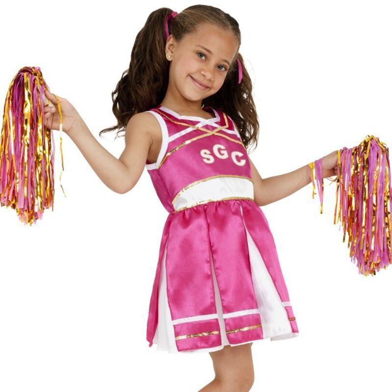 Cheerleader Costume, Child - Small Age 4-6 Girls Pink