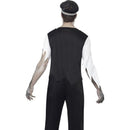 Zombie Policeman Costume Adult Black Red White