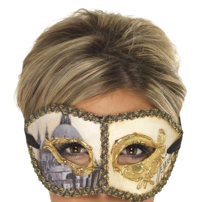 Venetian Colombina Venice Mask - One Size