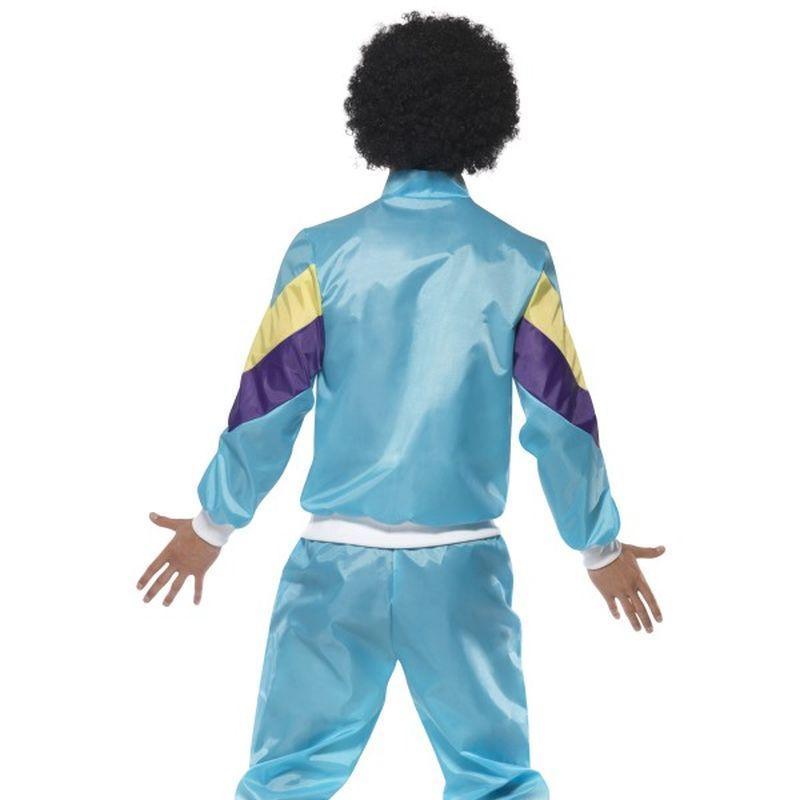 80s Height Of Fashion Shell Suit Costume Adult Blue Yellow Mens