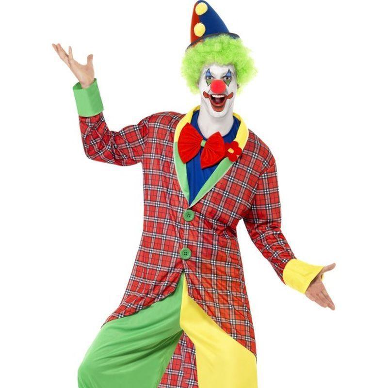 La Circus Deluxe Clown Costume - XL Mens Red/Green/Yellow