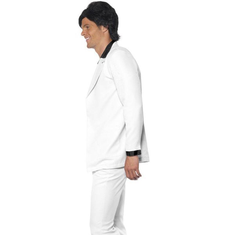 1970s Suit Costume Adult White Mens -3