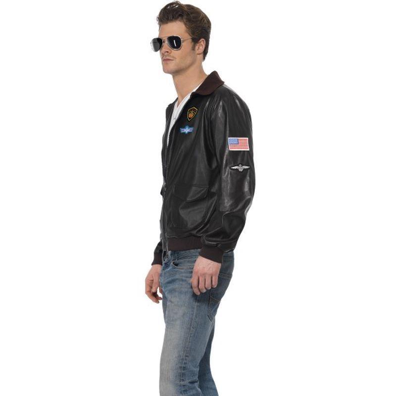 Top Gun Bomber Jacket Adult Mens Brown