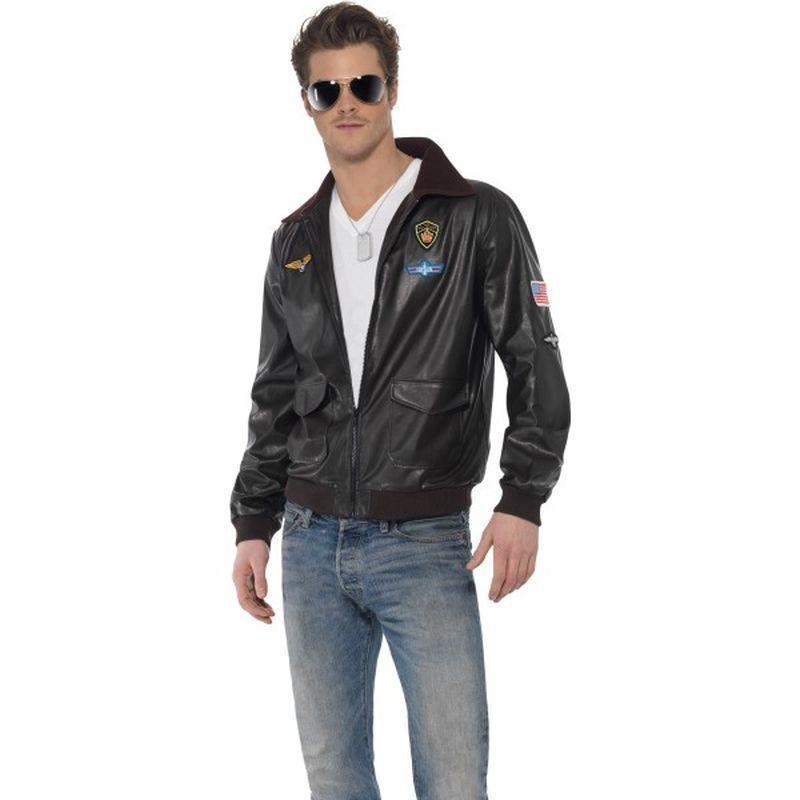 Top Gun Bomber Jacket - Medium Mens Black