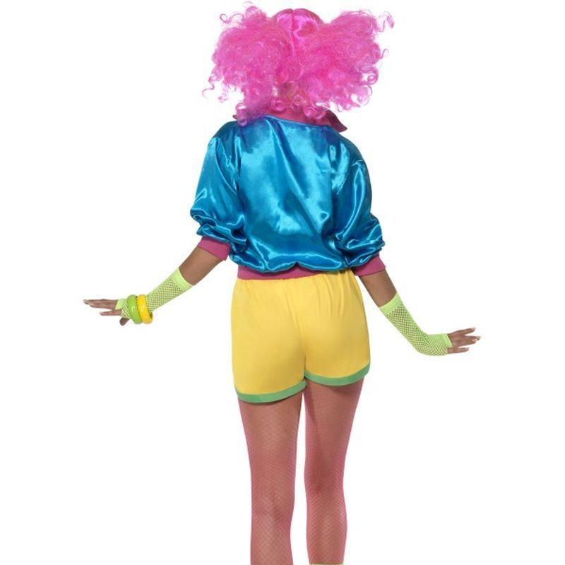 Skater Girl Costume Adult Blue Yellow with Green
