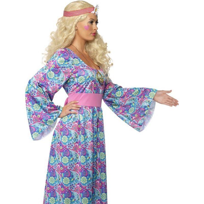 Flower Child Costume Adult Blue Pink Womens