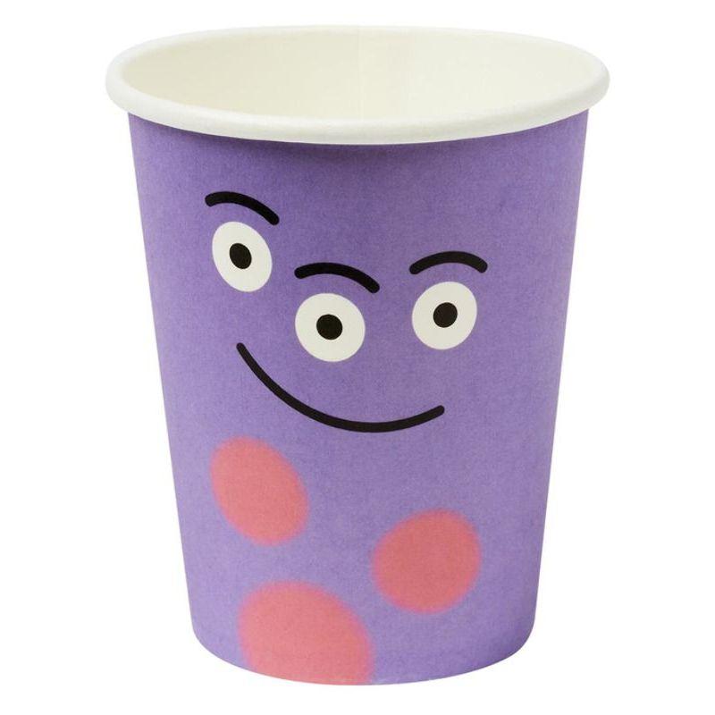 Monster Tableware Party Cups X8 Unisex Purple