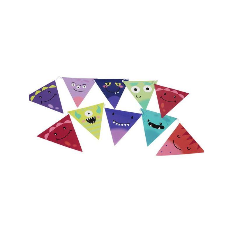Monster Tableware Party Bunting X1 Unisex