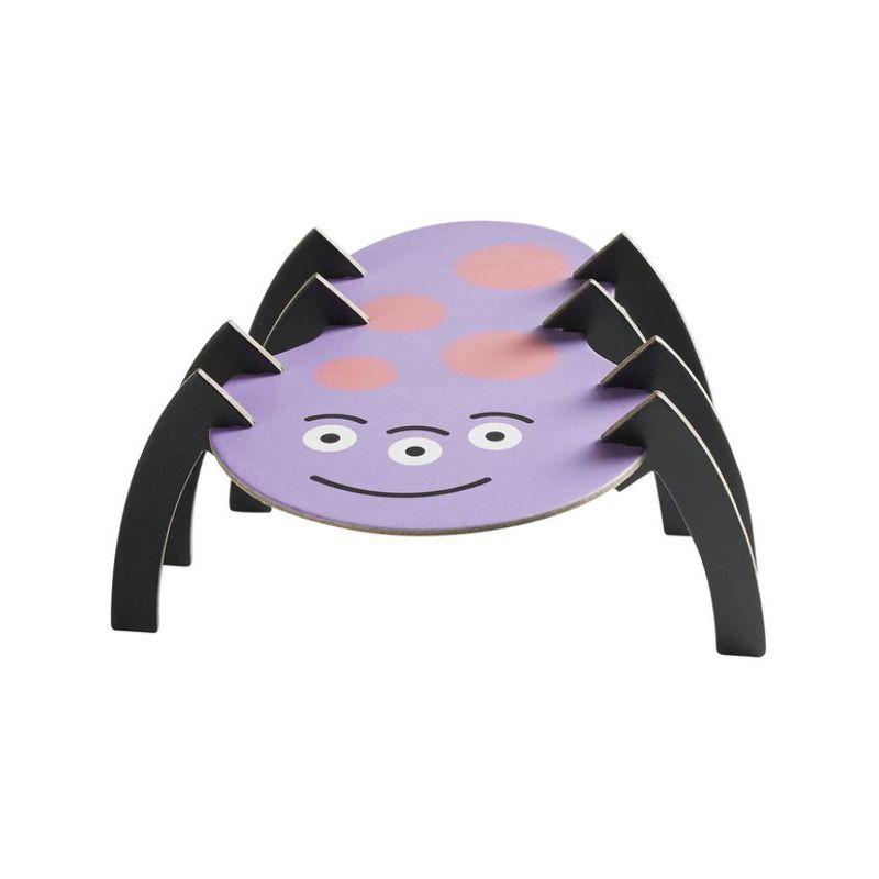 Monster Tableware Party Cupcake Stand X1 Unisex Purple