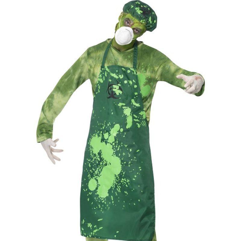 Biohazard Male Costume - Medium Mens Green