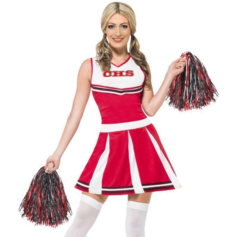 Cheerleader Costume - UK Dress 8-10 Womens Red