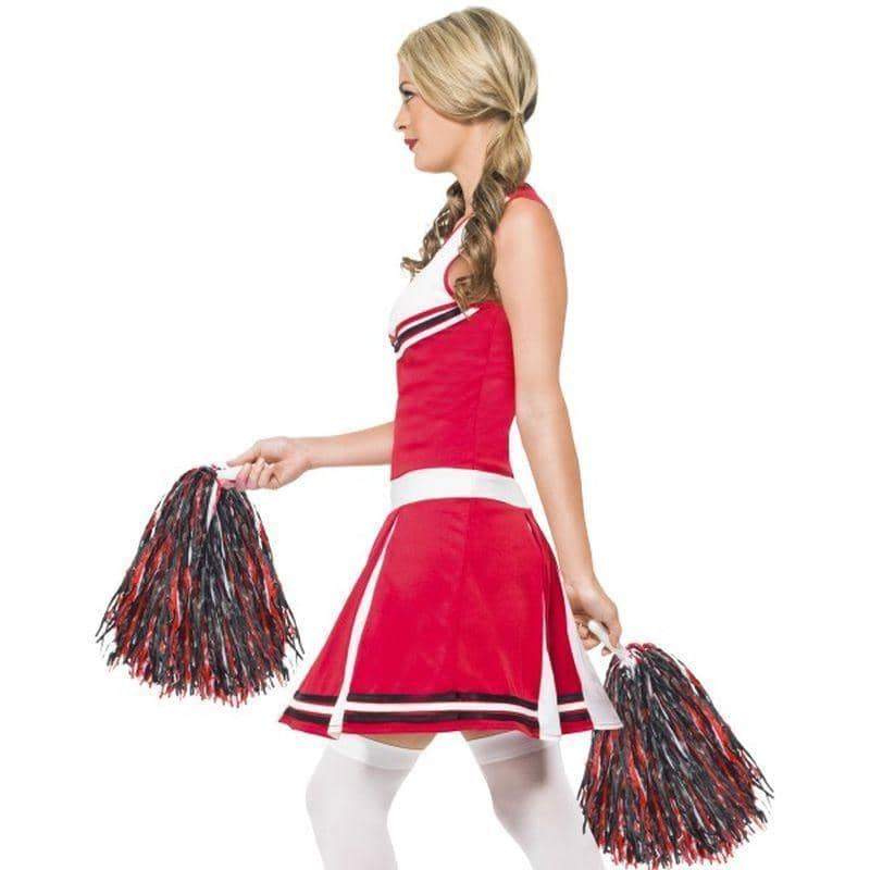 Cheerleader Costume Adult Red - Heroes & Role Model Mad Fancy Dress