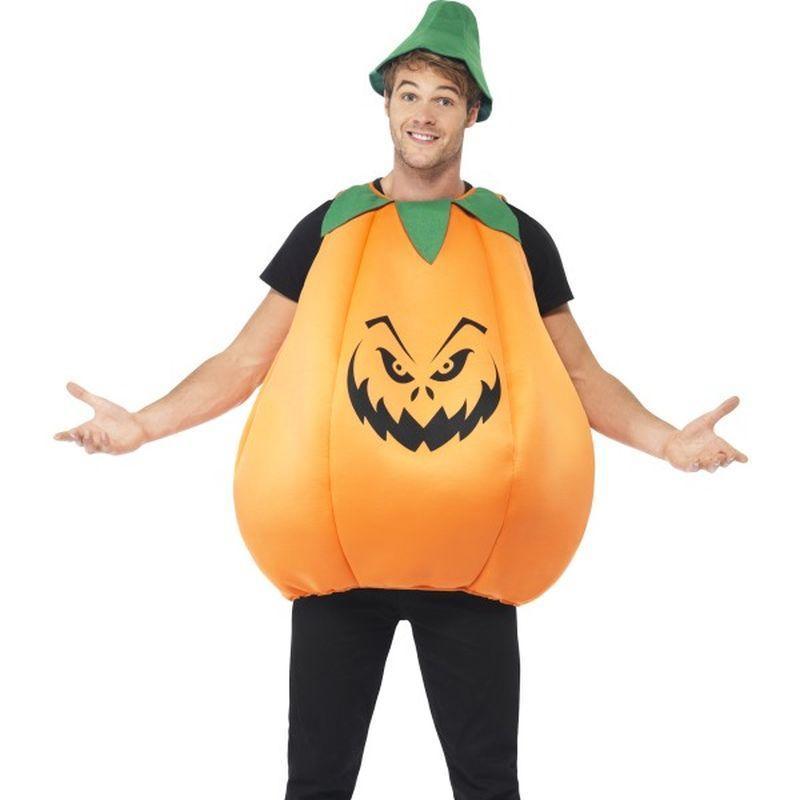 Pumpkin Costume - One Size Mens Orange/Green