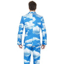 Sky High Suit Stand Out Adult Blue White Cloud Jacket Trousers and Tie