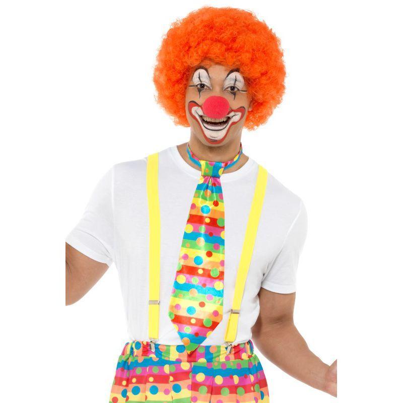 Big Top Clown Tie Adult Neon Unisex -1