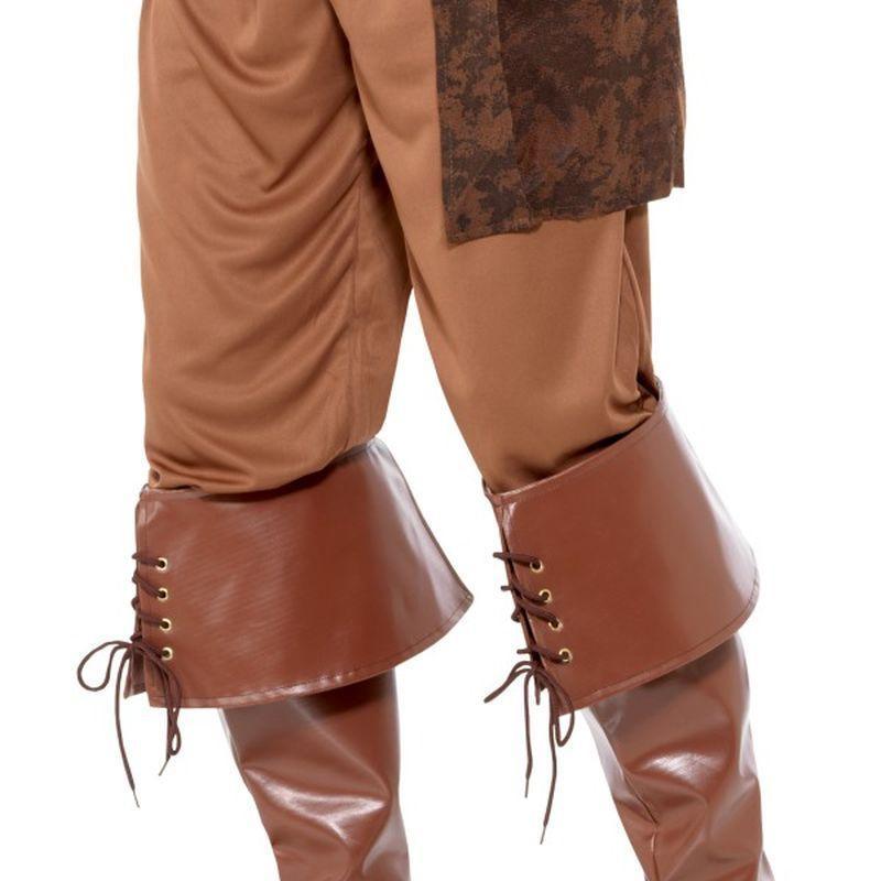Deluxe Pirate Bootcovers Adult Brown Mens