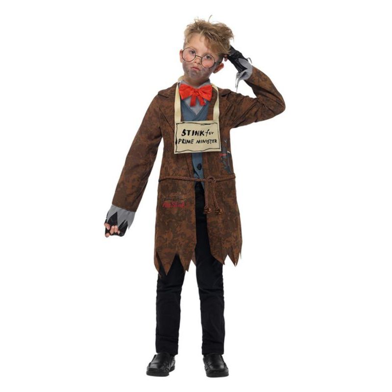 David Walliams Deluxe Mr Stink Costume Kids Brown Boys