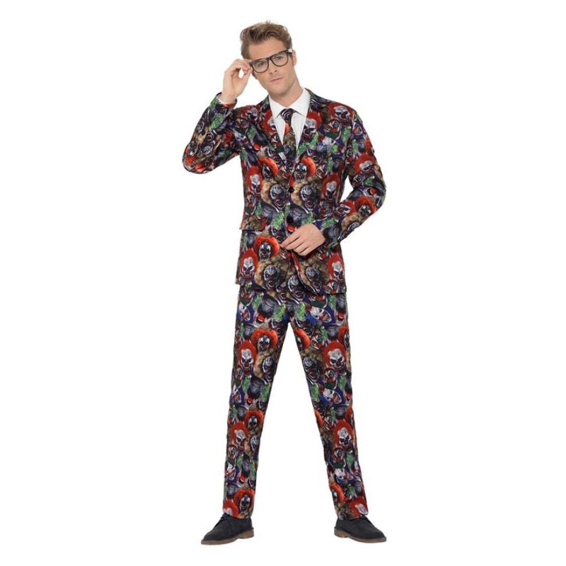 Evil Clown Suit Adult Multi