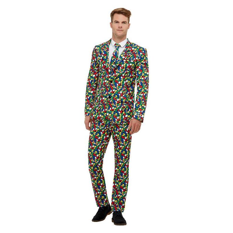 Rubik's Cube Suit Adult Multi Mens