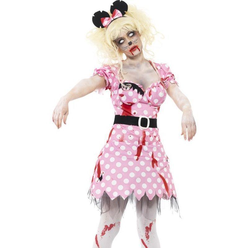 Zombie Rodent Costume - UK Dress 8-10 Womens Pink
