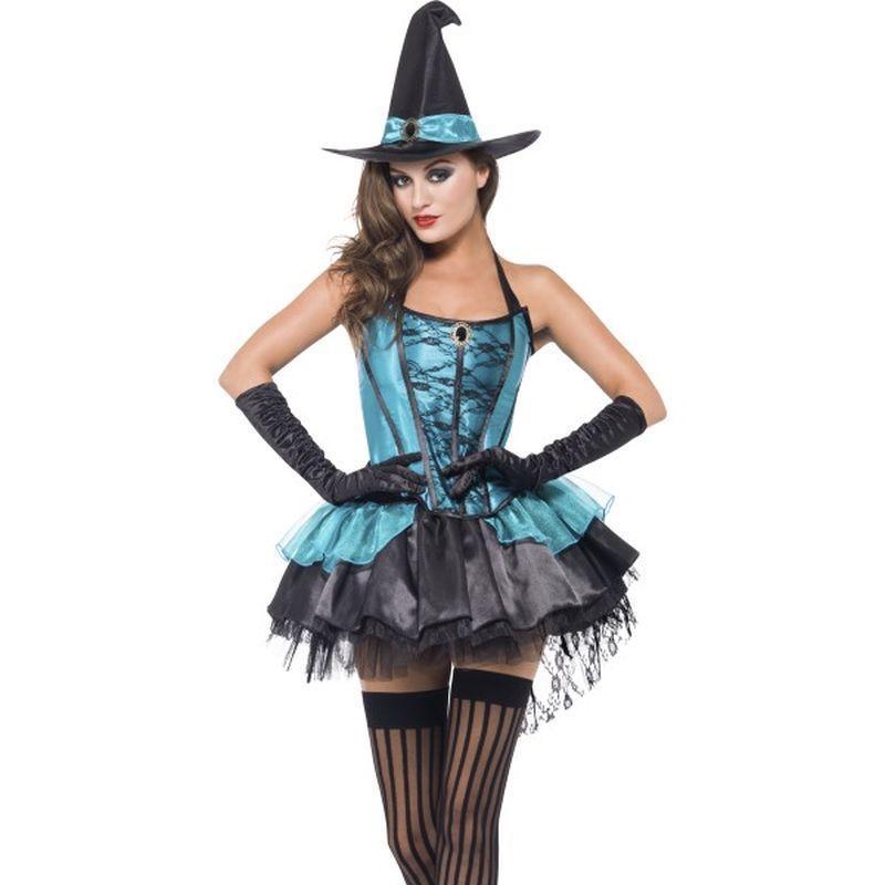 Fever Witch Divine Costume - UK Dress 8-10 Womens Green